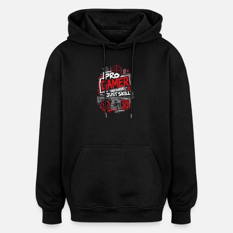 Pro Gamer One Shot Win - Sweat à capuche oversize unisexe - noir