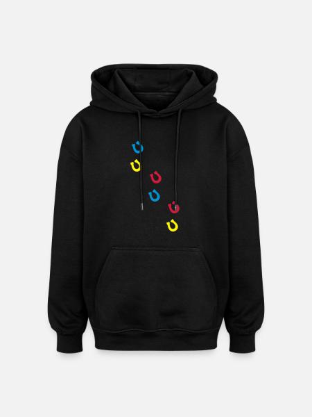 hufen_wo3 - Oversized Unisex Hoodie - black