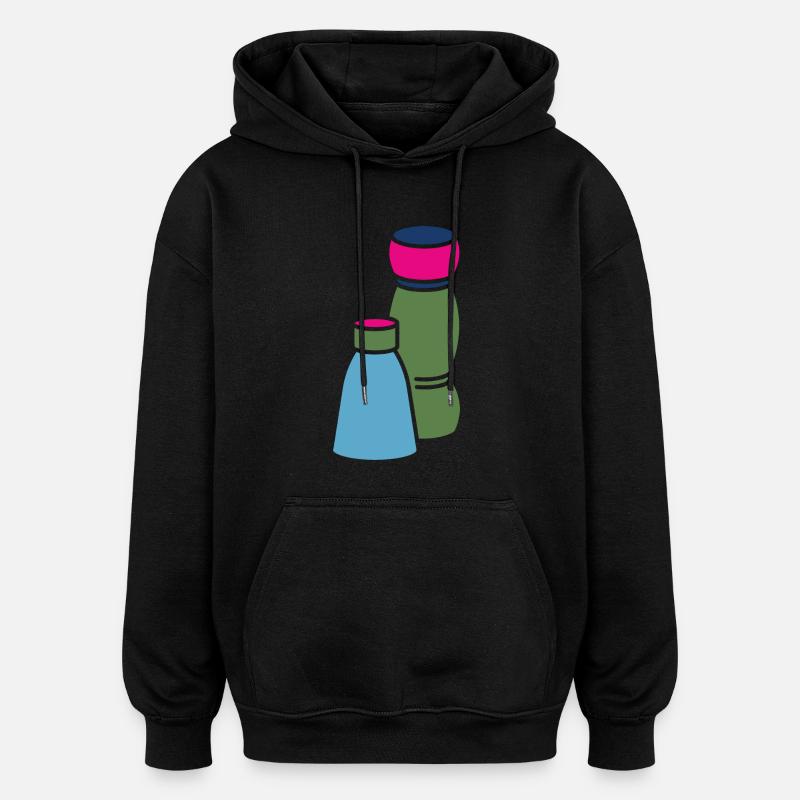 Salz und Pfeffer - Oversized Unisex Hoodie - Schwarz