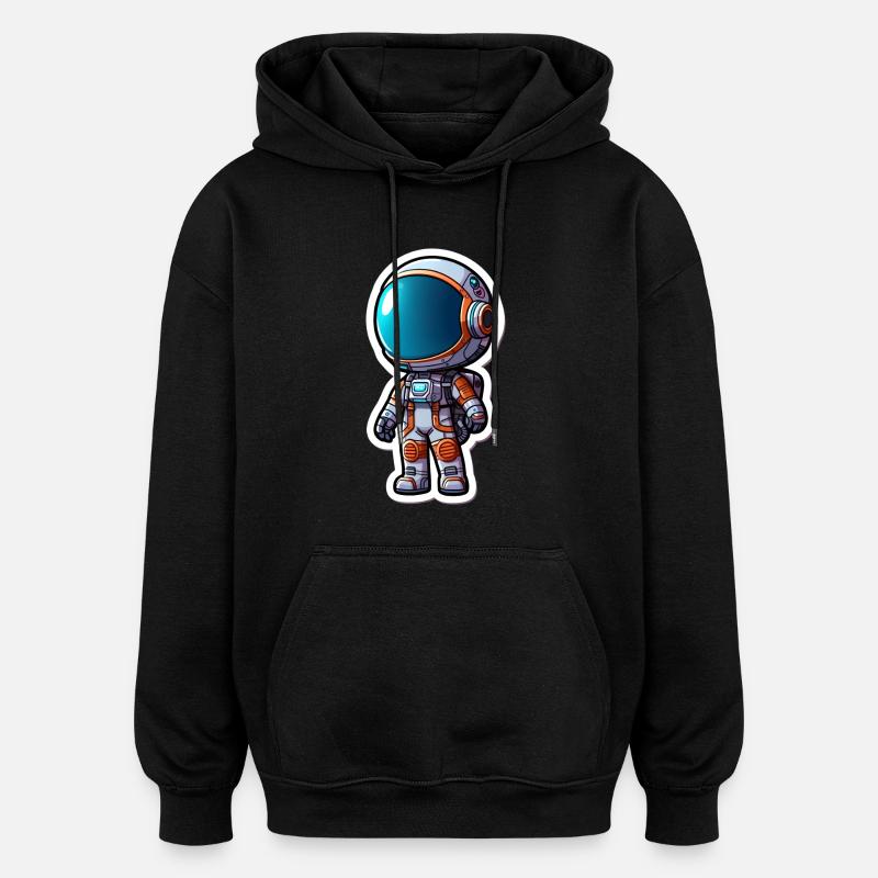 FUTURE ASTRONAUT HOT - Oversized Unisex Hoodie - black