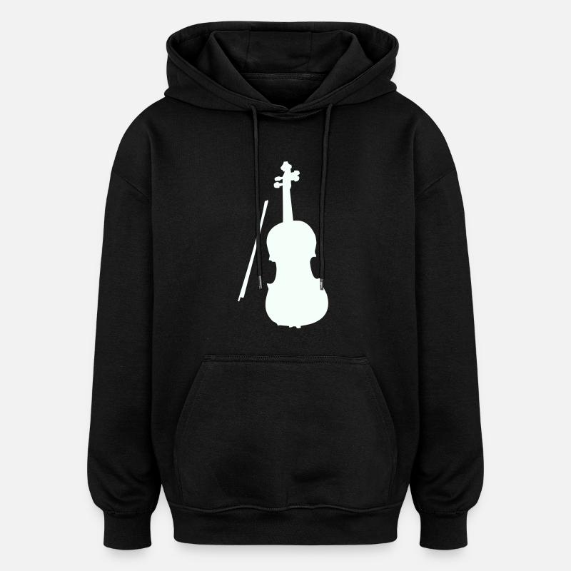 geige violine - Oversized Unisex Hoodie - Schwarz