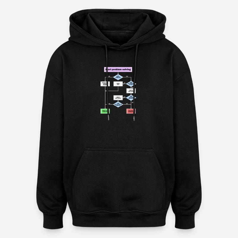 Problem solving - Oversized Unisex Hoodie - black