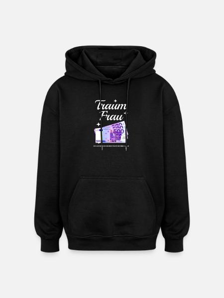 Dream Woman - Oversized Unisex Hoodie - black