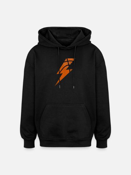 Energetic Basketball Blitz - Oversized Unisex Hoodie - black
