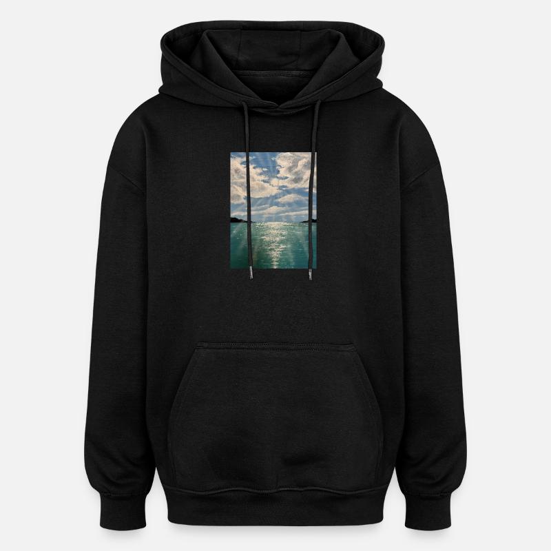Sonnenschein - Oversized Unisex Hoodie - Schwarz