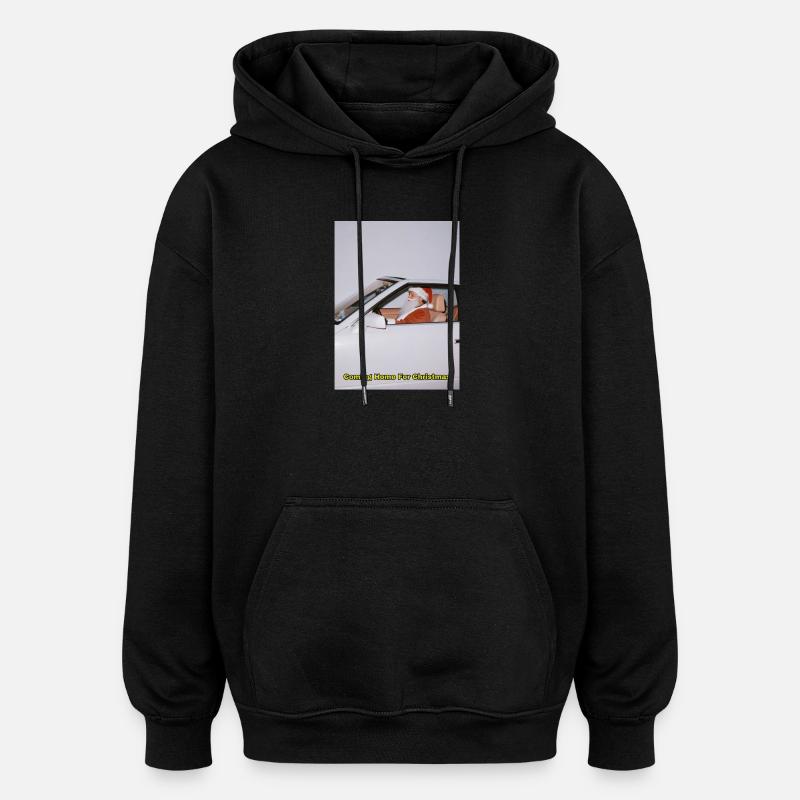 Apparence du véhicule du Père Noël - Sweat à capuche oversize unisexe - noir