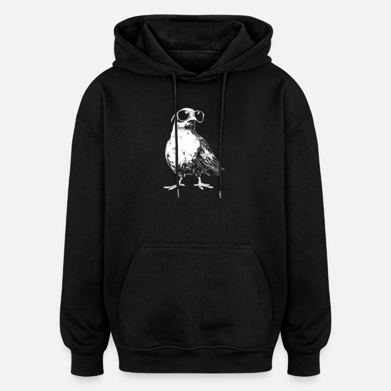 Lunettes de soleil Cool Dove - Sweat à capuche oversize unisexe - noir