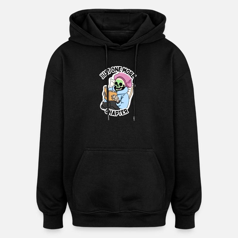 Book lover reading session - Oversized Unisex Hoodie - black