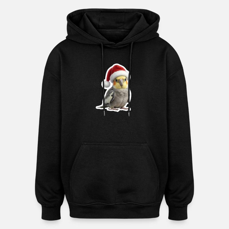 Happy calopsitte fête avec nous - Sweat à capuche oversize unisexe - noir