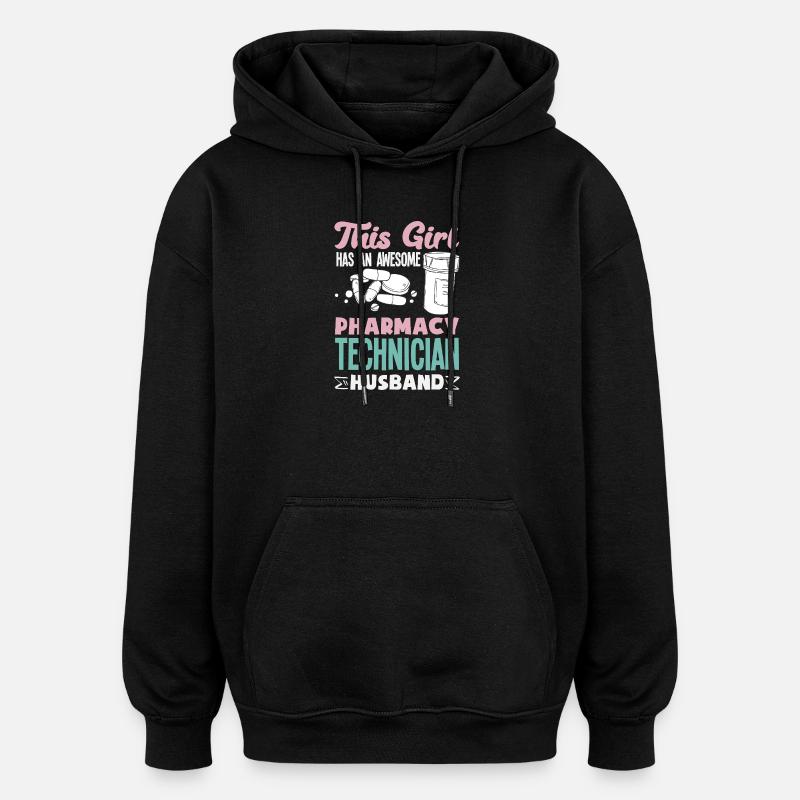 Apotheker Pharmazeutisch-technischer - Oversized Unisex Hoodie - Schwarz