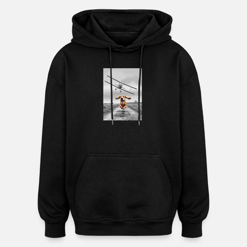 North by Northwest - Oversized Unisex Hoodie - Schwarz