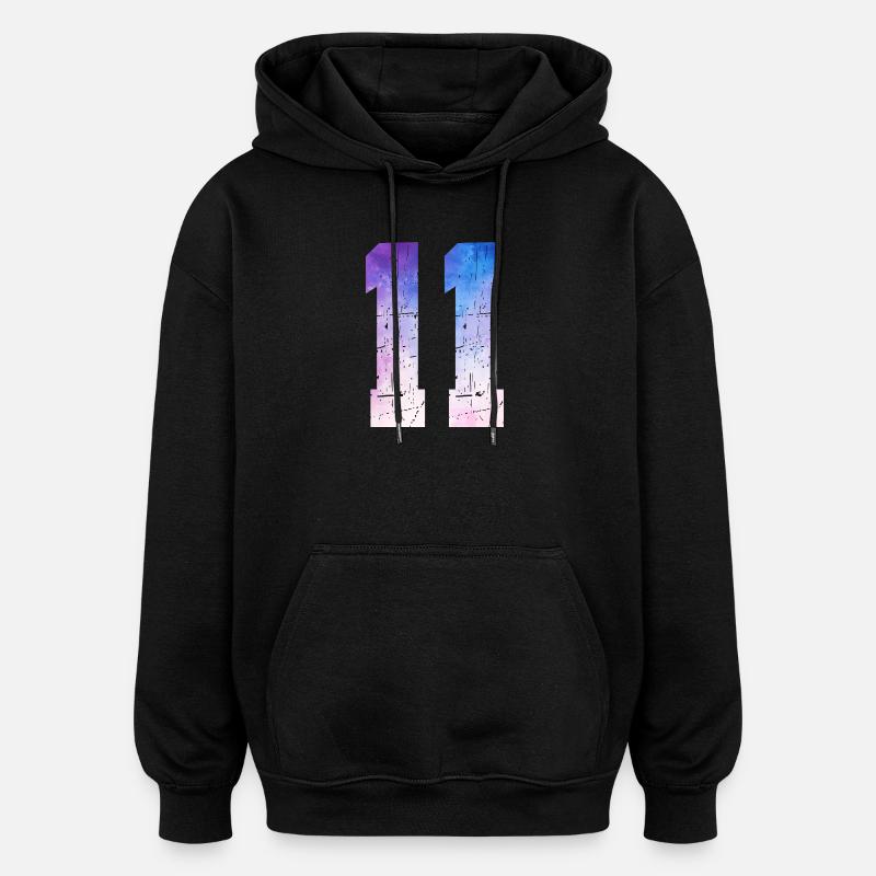 Issue 11 – 11th Anniversary Gift - Oversized Unisex Hoodie - black