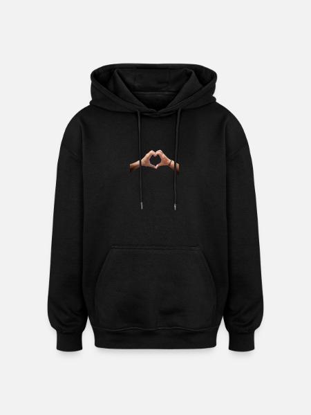 Valentines Day - Oversized Unisex Hoodie - Schwarz