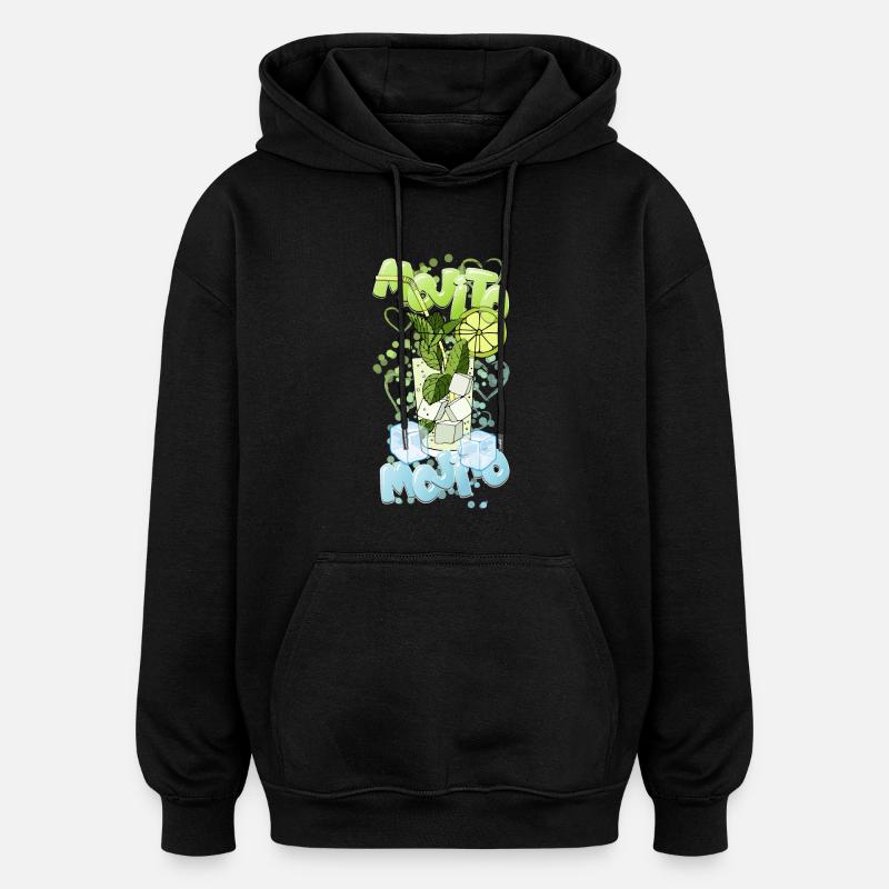 Mojito Ice - Sweat à capuche oversize unisexe - noir