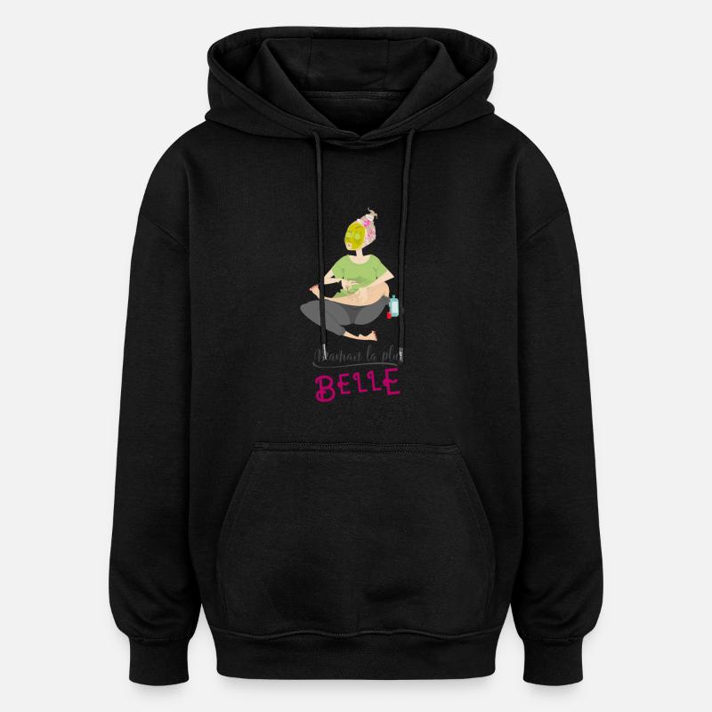 Die schönste Mutter - Oversized Unisex Hoodie - Schwarz