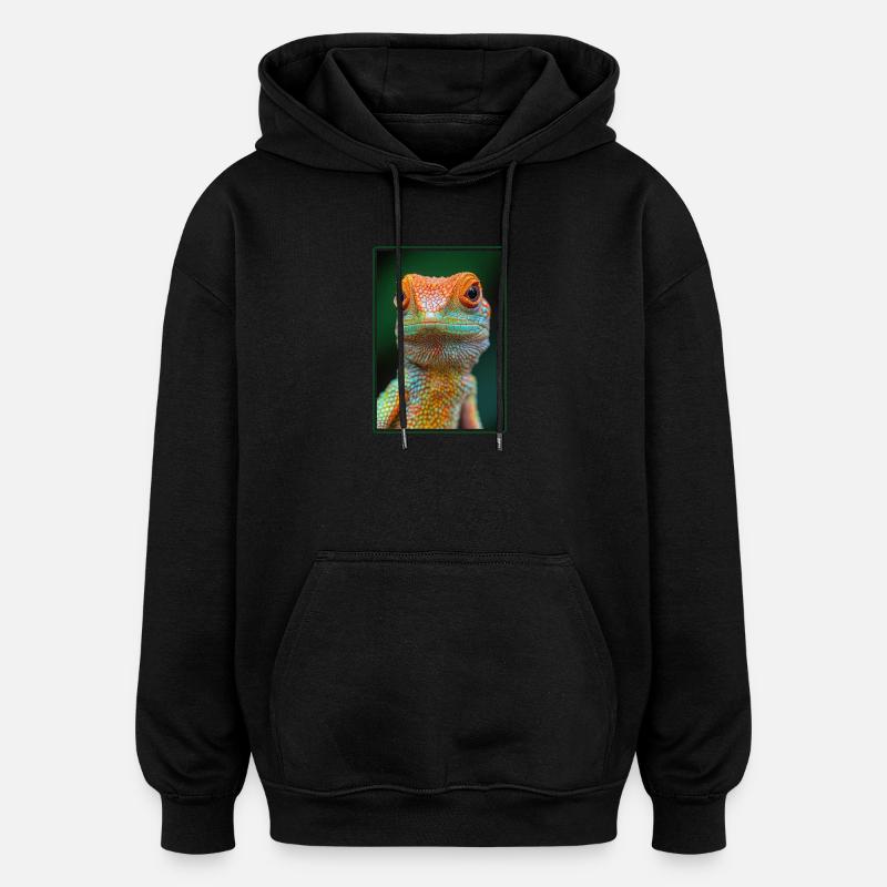 Ödlor ödla - Oversized luvtröja unisex - svart