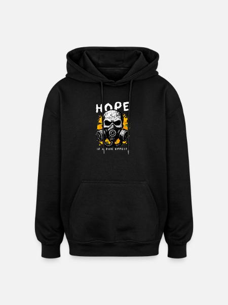Hope Side Effect - Oversized Unisex Hoodie - black