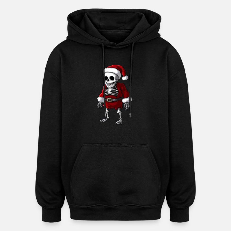 Weihnachten Skelette - Oversized Unisex Hoodie - Schwarz