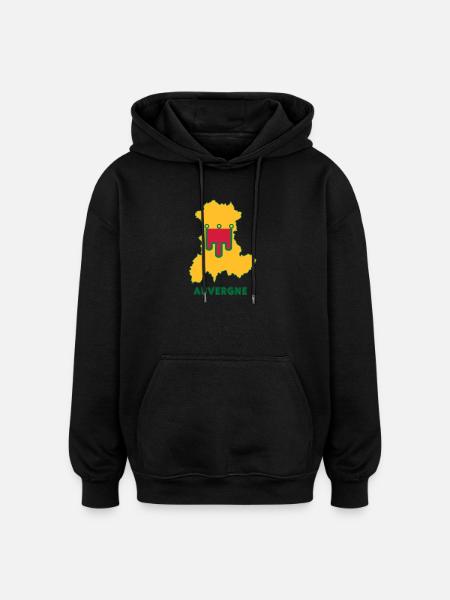 Auvergne - Oversized Unisex Hoodie - black