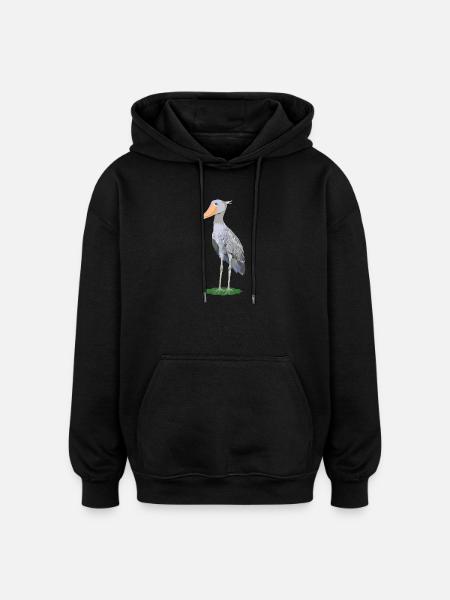 Steffen, shoe beak - Oversized Unisex Hoodie - black