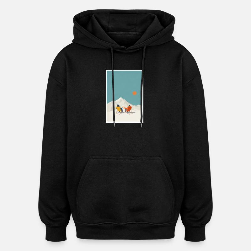 Salon Sunlit Summit - Sweat à capuche oversize unisexe - noir