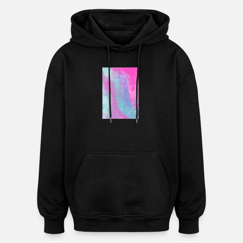 Gradient Spring customizable - Oversized Unisex Hoodie - black