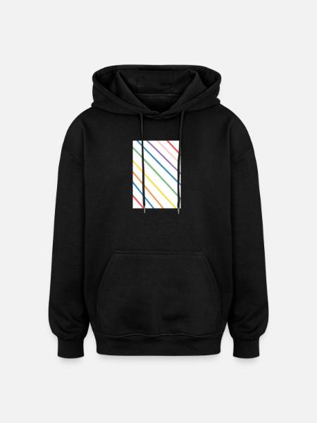 Creativity-Time - Oversized Unisex Hoodie - Schwarz
