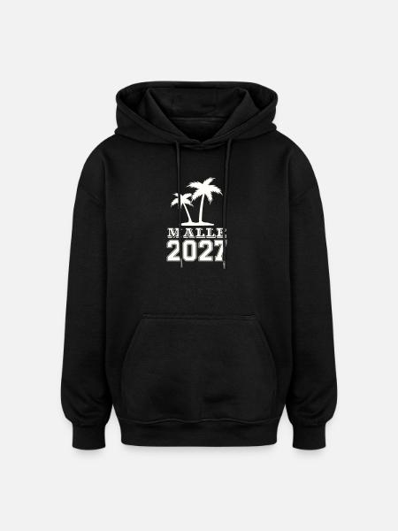 Malle Island 2027 Graphic - Oversized Unisex Hoodie - black