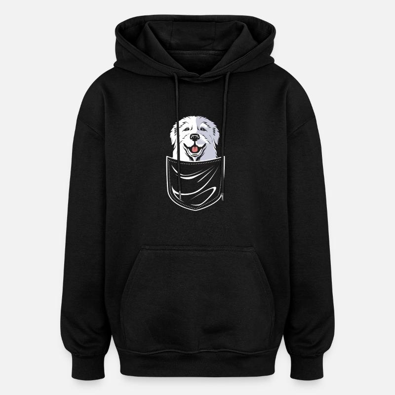 Pyrenean Dog - Oversized Unisex Hoodie - black