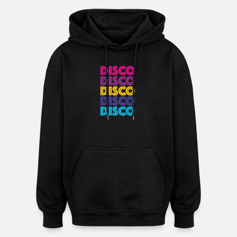 Disco Disco Disco - Oversized Unisex Hoodie - black