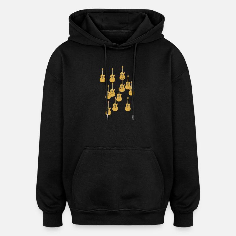 Guitar Session - Oversized Unisex Hoodie - black