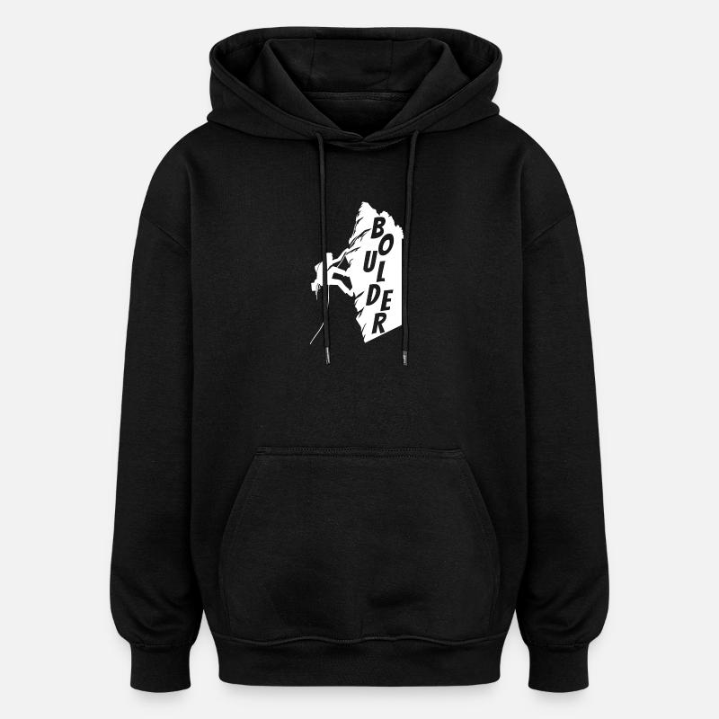 Grimpeur Bloc - Sweat à capuche oversize unisexe - noir