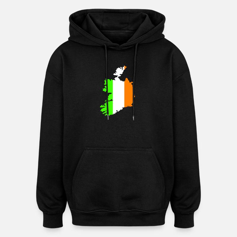 Irland Country - Oversized Unisex Hoodie - Schwarz