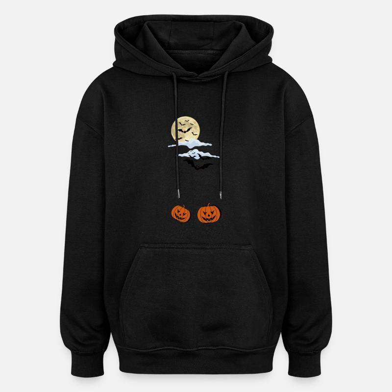 The night before Halloween - Oversized Unisex Hoodie - Schwarz