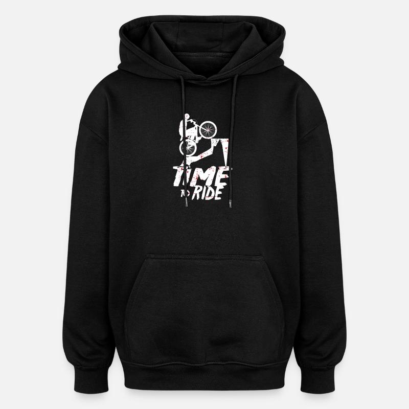 Vététistes - Sweat à capuche oversize unisexe - noir