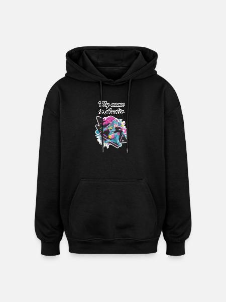 My name is Amelia 2026 - Oversized Unisex Hoodie - black