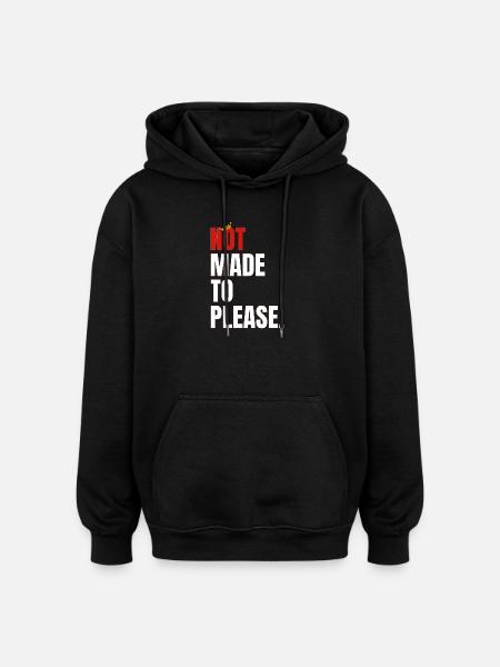 NOT1 - Oversized Unisex Hoodie - Schwarz