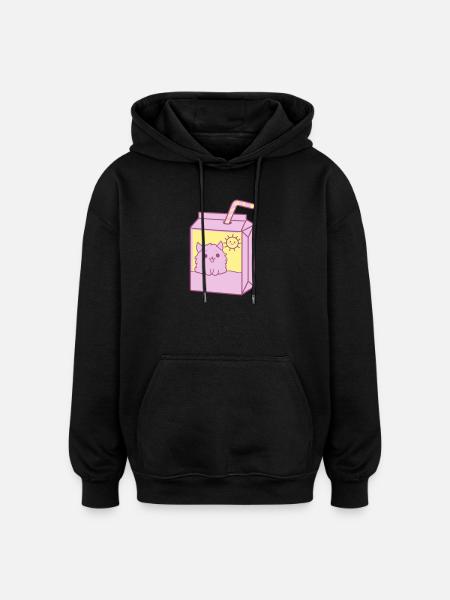 Cute Package Design - Oversized Unisex Hoodie - black