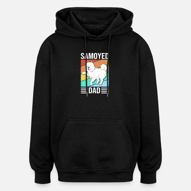 Samoyède - Sweat à capuche oversize unisexe - noir