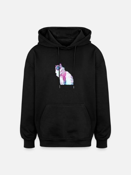 C567D5FC 1F78 48BC 8320 08E07BC565A0 - Oversized Unisex Hoodie - Schwarz
