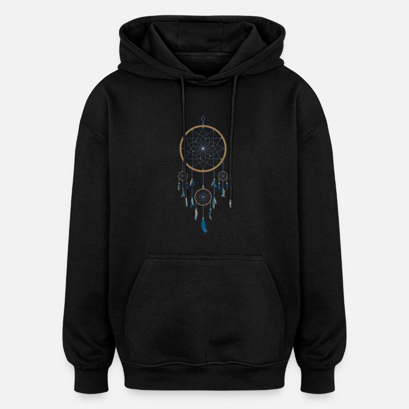 Traumfänger - Oversized Unisex Hoodie - Schwarz