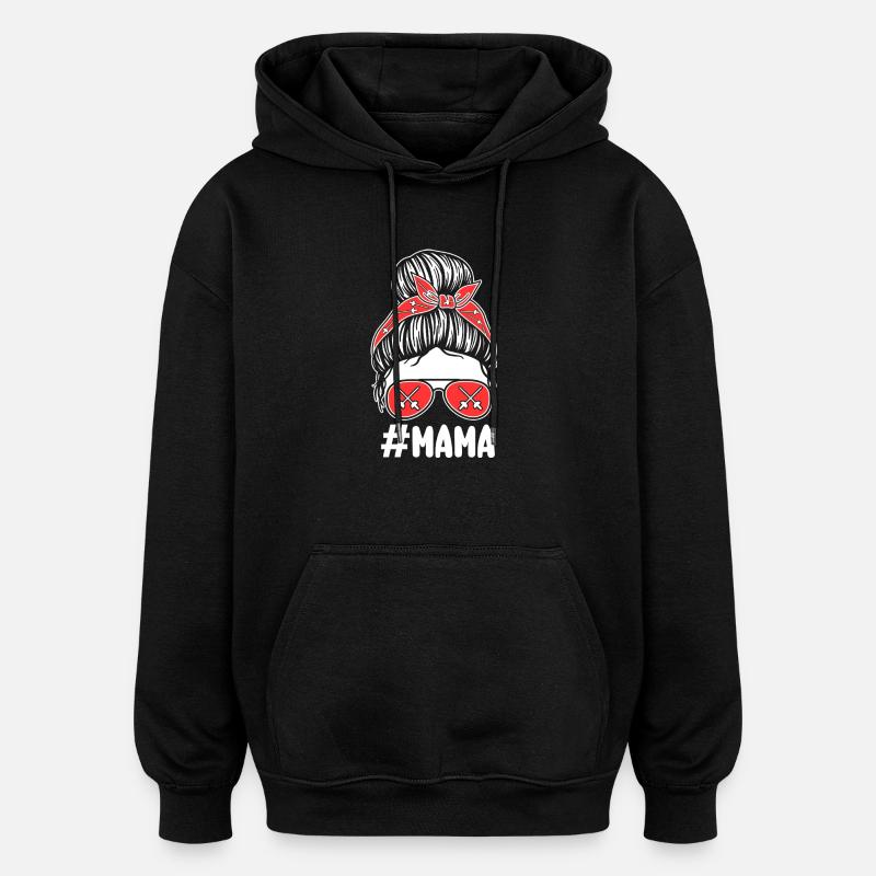 Escrimeur Maman Mère Escrime - Sweat à capuche oversize unisexe - noir