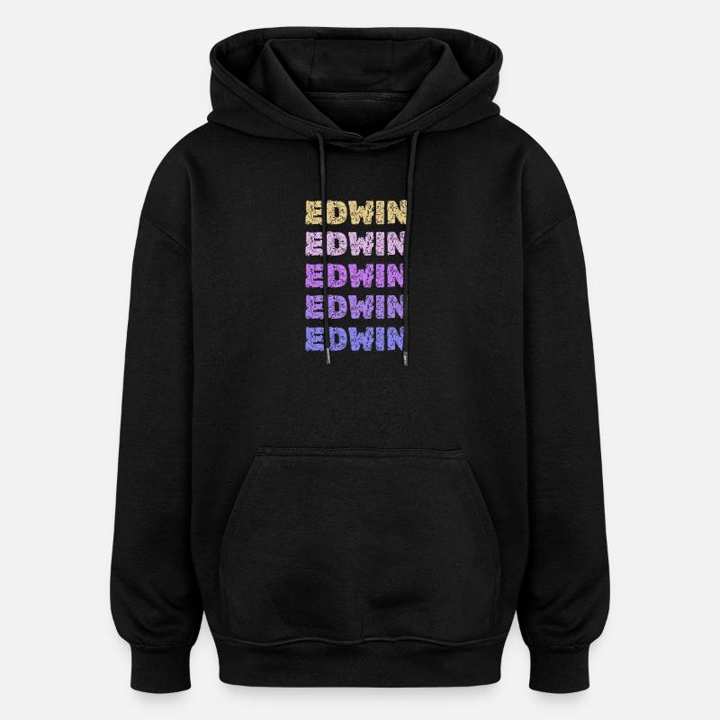 Edwin as Edwin - Oversized Unisex Hoodie - black