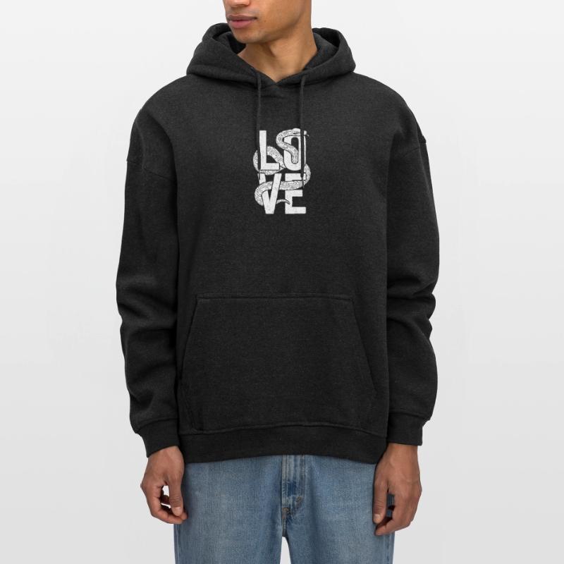 King Python Snakes LOVE Terrarium Python Oversized Unisex Hoodie