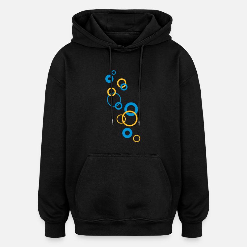 bubbles - Oversized Unisex Hoodie - black