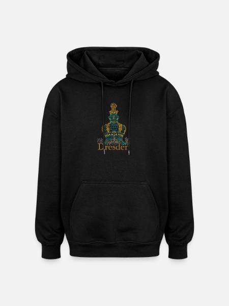 Dresden Drawing Zwinger, Hand Drawing - Oversized Unisex Hoodie - black