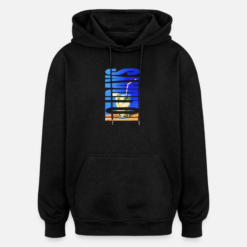 HOLIDAYS - Oversized Unisex Hoodie - black