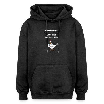 Hühnerspiel Sprüche Lustig witzig heiter Spiel - Oversized Unisex Hoodie - Anthrazit - Vorne - Noah (186cm)