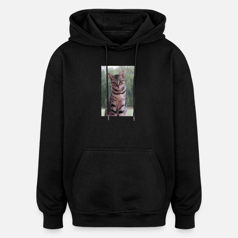 Katze Kätzchen - Oversized Unisex Hoodie - Schwarz