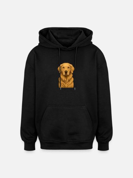 Golden Soul - Oversized Unisex Hoodie - Schwarz